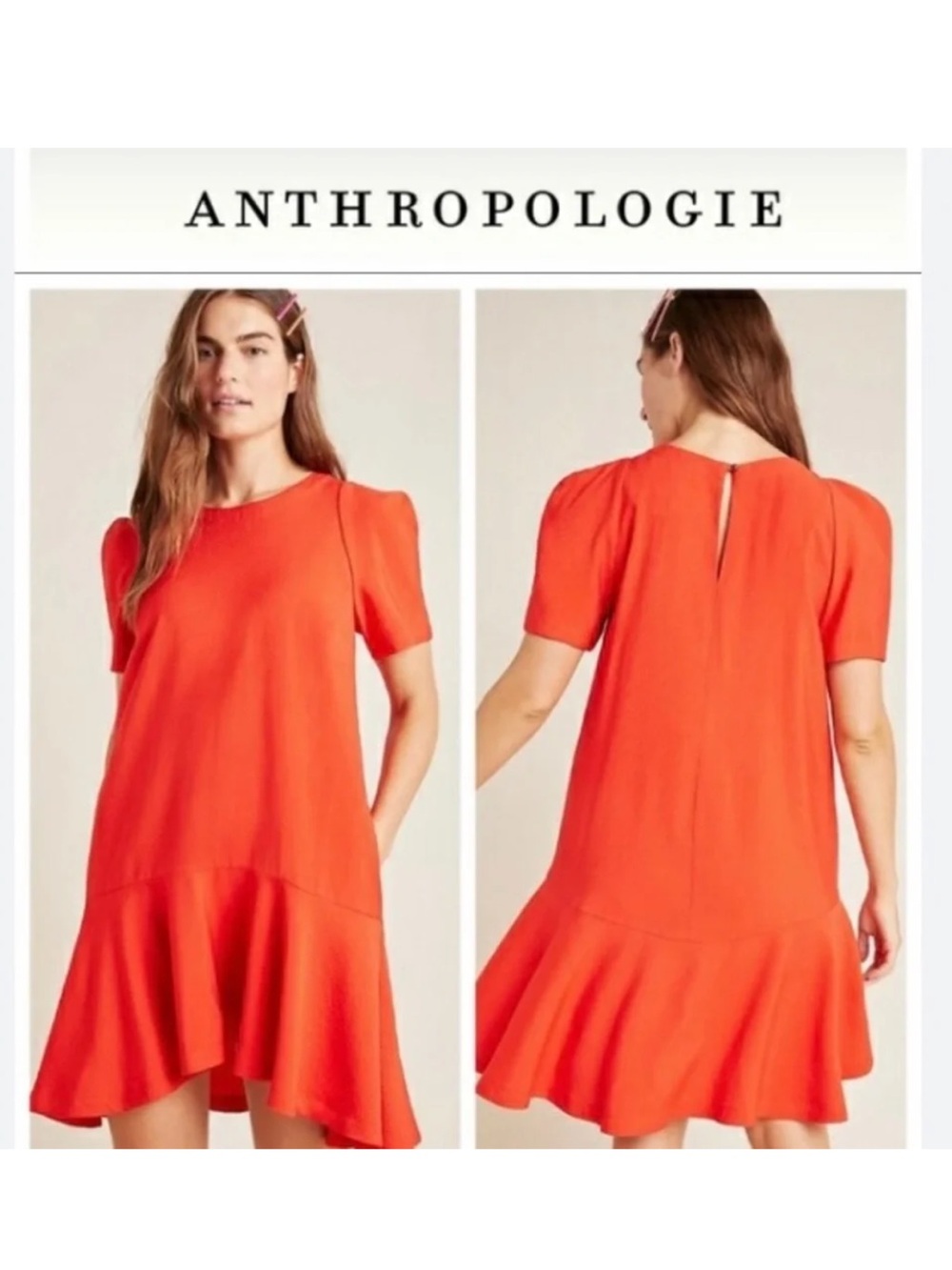 Maeve Rousseau Flounced Mini
Dress